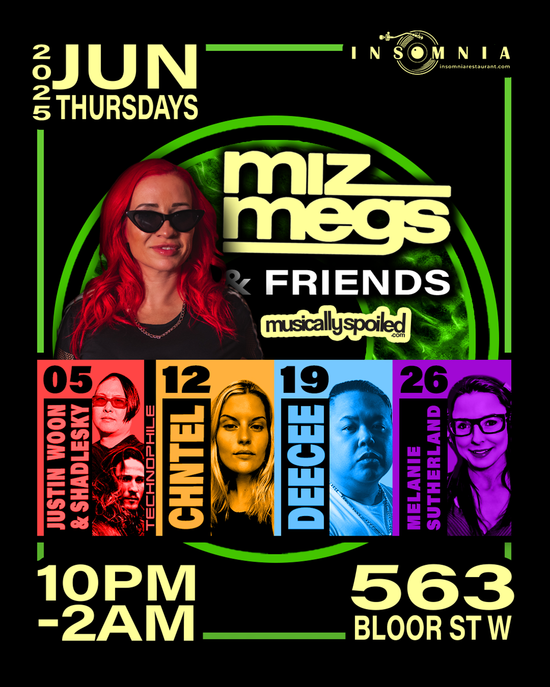 miz megs friends thursdays insomnia restaurant lounge toronto ontario
