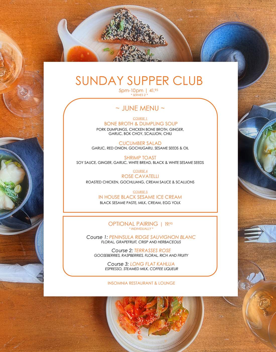 sunday supper club june insomnia restaurant lounge bloor toronto ontario