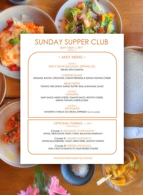 SUNDAY supper club may insomnia restaurant lounge bloor west toronto ontario