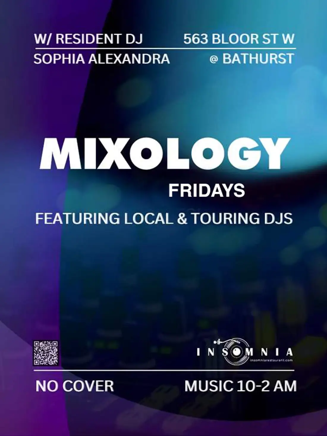  mixology fridays insomnia restaurant lounge