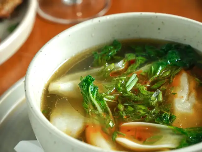 Bone Broth & Dumpling Soup