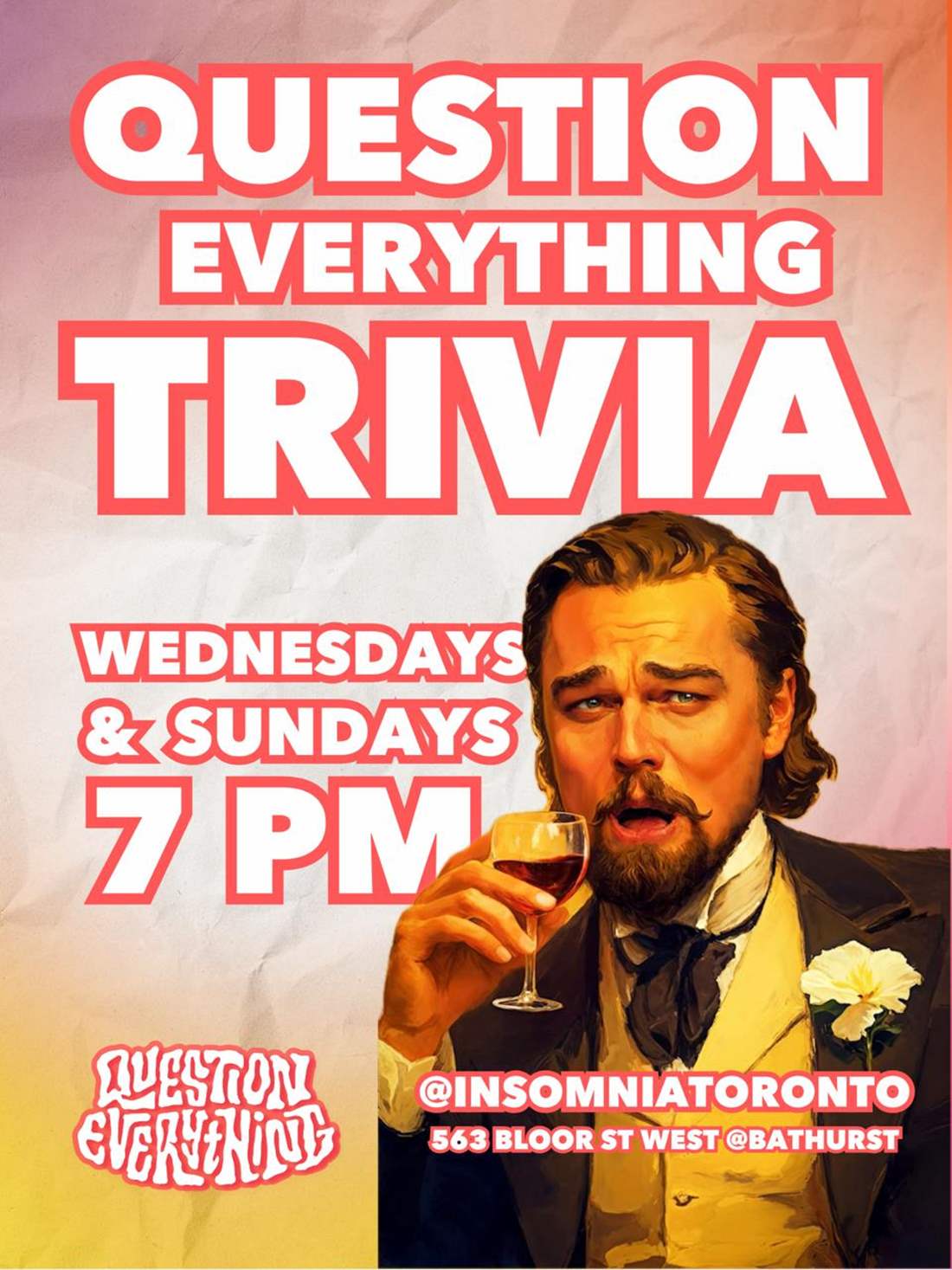 question everything trivia wednesday sunday insomnia restaurant lounge bloor toronto