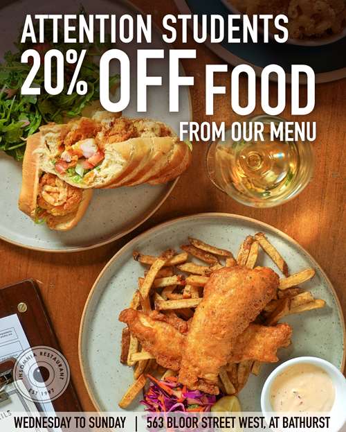 Students get 20% OFF food